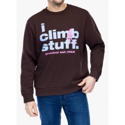 Bluza bez kaptura Gramicci I Climb Stuff Sweatshirt. Brązowe bluzy męskie Gramicci, m, bez wzorów, bez ramiączek, bez kaptura. Za 349.99 zł.