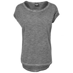 Koszulka Damska Z Obniżonym Stanem. Szare bluzki damskie Urban Classics, m, bez wzorów, sportowe, bez kołnierzyka, bez ramiączek. Za 75.99 zł.