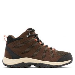 Trekkingi Columbia. Brązowe obuwie trekkingowe damskie Columbia, bez zapięcia. Za 449.99 zł.