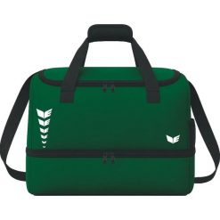 Torba sportowa z dnem do transportu Erima Intro Line. Zielone torby sportowe męskie Erima, bez wzorów, z materiału, małe. Za 139.12 zł.