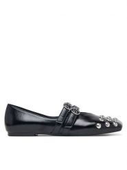 Armani Exchange Baleriny XW003103 AF27459 UC001 Czarny. Czarne balerinki damskie Armani Exchange, bez wzorów, ze skóry, bez obcasa, bez zapięcia. Za 1,129.00 zł.
