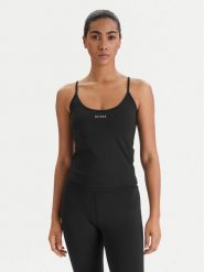 Guess Top V6RP14 KD952 Czarny Slim Fit. Czarne topy damskie Guess, m, z aplikacjami, z syntetyku, bez kołnierzyka, bez ramiączek. Za 199.99 zł.