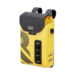 Torba rowerowa na kierownicę wodoodporna na przekąski. Żółte torby na ramię męskie ROCKBROS, z materiału, na ramię. Za 133.99 zł.