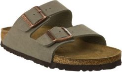 Birkenstock Klapki damskie Arizona szare r. 41 (151213). Szare klapki damskie Birkenstock, bez wzorów, bez obcasa, bez zapięcia. Za 424.99 zł.