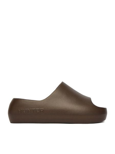Hunter Klapki CEOWB-S55796 Brązowy ciemny. Brązowe klapki damskie Hunter, bez wzorów, z syntetyku, bez obcasa, bez zapięcia. Za 99.99 zł.