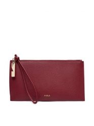 Furla Torebka Iride M WE00890 ARE000 CN CGQ00 Bordowy. Czerwone torebki do ręki damskie Furla, bez wzorów, ze skóry, bez dodatków. Za 519.99 zł.