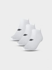4F Skarpetki treningowe przed kostkę (3-pack) męskie - białe 43-46. Białe skarpety męskie 4F, bez wzorów, z elastanu. Za 44.99 zł.