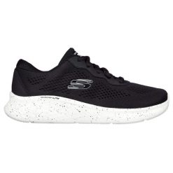 Klapki damskie Skechers Skech-lite. Białe klapki damskie Skechers, bez wzorów, z materiału, bez obcasa, bez zapięcia. Za 387.00 zł.