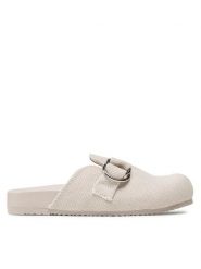 JENNY Klapki WS5522-09 Beżowy. Brązowe klapki damskie Jenny, bez wzorów, z materiału, bez obcasa, bez zapięcia. Za 169.99 zł.