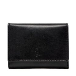 Portfel Semi Line. Czarne portfele męskie Semi-line, bez wzorów. Za 49.99 zł.