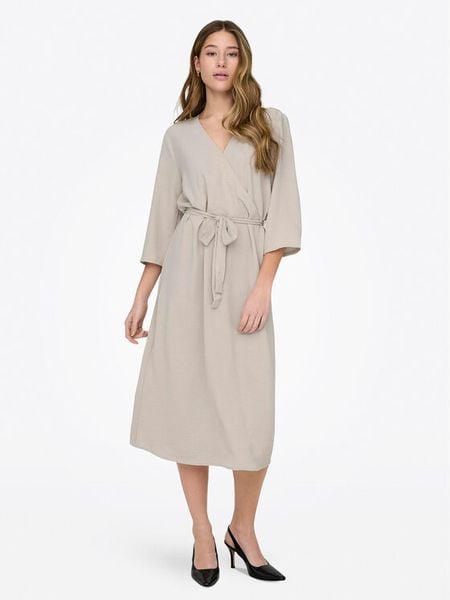 JDY Sukienka letnia Lion 15207813 Beżowy Regular Fit. Brązowe sukienki damskie JDY, na lato, bez wzorów, z syntetyku, bez kołnierzyka, bez ramiączek. Za 109.99 zł.