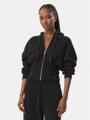 Just Cavalli Bluza 81PAIE22 CF102 Czarny Regular Fit. Czarne bluzy damskie Just Cavalli, l, bez wzorów, bez ramiączek, bez kaptura. Za 1,179.00 zł.