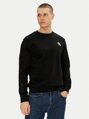 KARL LAGERFELD Bluza 705710 500900 Czarny Regular Fit. Czarne bluzy męskie KARL LAGERFELD, m, bez wzorów, z bawełny, bez ramiączek, bez kaptura. Za 529.99 zł.