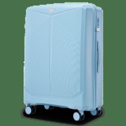 Walizka duża Wings COCKATIEL 28" polipropylen LIGHT BLUE. Niebieskie walizki damskie Wings, z aplikacjami, z materiału, duże. Za 202.93 zł.