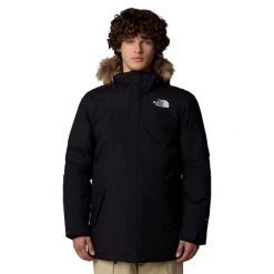 Kurtka turystyczna męska The North Face M Recycled Zaneck Jacket. Czarne kurtki męskie The North Face, m, bez wzorów, z puchu, bez kaptura. Za 1,220.00 zł.