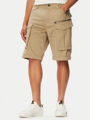 G-Star Raw Szorty materiałowe Rovic D08566-5126-239 Beżowy Relaxed Fit. Brązowe szorty męskie G-Star, bez wzorów, z bawełny, retro. Za 389.99 zł.