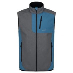 Kamizelka męska Loap Urkel Dark Blue. Czarne bluzy męskie LOOP, m, bez wzorów, sportowe, bez ramiączek, bez kaptura. Za 155.54 zł.