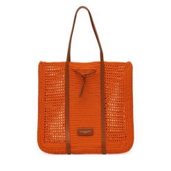 Torebka Gianni Chiarini. Pomarańczowe shopperki damskie Gianni Chiarini, bez wzorów, bez dodatków. Za 349.99 zł.