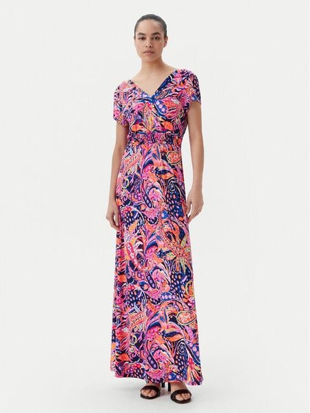 Morgan Sukienka letnia 251-RPLAYA Kolorowy Regular Fit. Sukienki damskie Morgan, na lato, bez wzorów, z syntetyku, bez kołnierzyka, bez ramiączek. Za 229.99 zł.