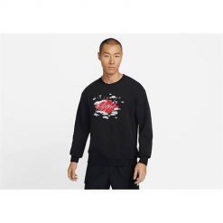 Bluza sportowa męska Nike Air Jordan Essential Statement Fleece Graphic. Czarne bluzy sportowe męskie Nike, m, bez wzorów, bez kaptura. Za 517.00 zł.