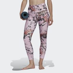 Damskie legginsy z nadrukiem do jogi adidas Essentials. Białe legginsy damskie Adidas, bez wzorów. W wyprzedaży za 182.35 zł.