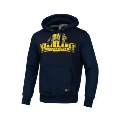 Bluza męska Pitbull z kapturem TAG Arka Gdynia. Niebieskie bluzy męskie PITBULL, m, bez wzorów, z kapturem, na fitness i siłownię. W wyprzedaży za 239.00 zł.
