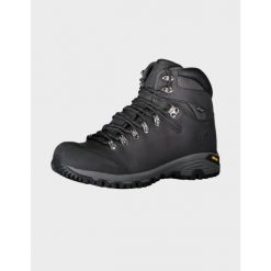Buty trekkingowe męskie Halti Gompa DX Vibram®. Czarne buty zimowe męskie Halti, bez wzorów, bez obcasa, bez zapięcia. Za 799.99 zł.