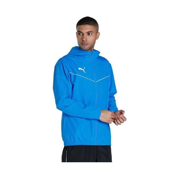 Puma teamRISE All Weather kurtka. Niebieskie kurtki męskie Puma, xl, bez wzorów, z materiału, z kapturem. Za 227.99 zł.