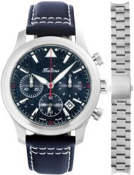 Zegarek męski Balticus BALFSQCHAVE-P niebieski. Niebieskie zegarki męskie BALTICUS, bez wzorów. Za 2,790.00 zł.