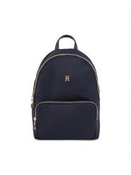 Tommy Hilfiger Plecak Poppy Th Backpack AW0AW15641 Granatowy. Niebieskie plecaki damskie Tommy Hilfiger, bez wzorów, z materiału. Za 279.99 zł.
