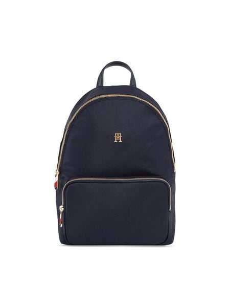 Tommy Hilfiger Plecak Poppy Th Backpack AW0AW15641 Granatowy. Niebieskie plecaki damskie Tommy Hilfiger, bez wzorów, z materiału. Za 249.99 zł.
