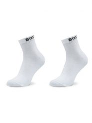 BOSS Skarpety krótkie 50491208 Biały. Białe skarpety męskie Boss, bez wzorów, z bawełny. Za 59.99 zł.