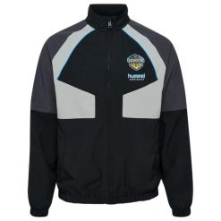 Bluza dresowa zapinana na zamek błyskawiczny Hummel EL PASO. Czarne bluzy damskie Hummel, xl, bez wzorów, z dresówki, bez ramiączek, bez kaptura. Za 264.45 zł.