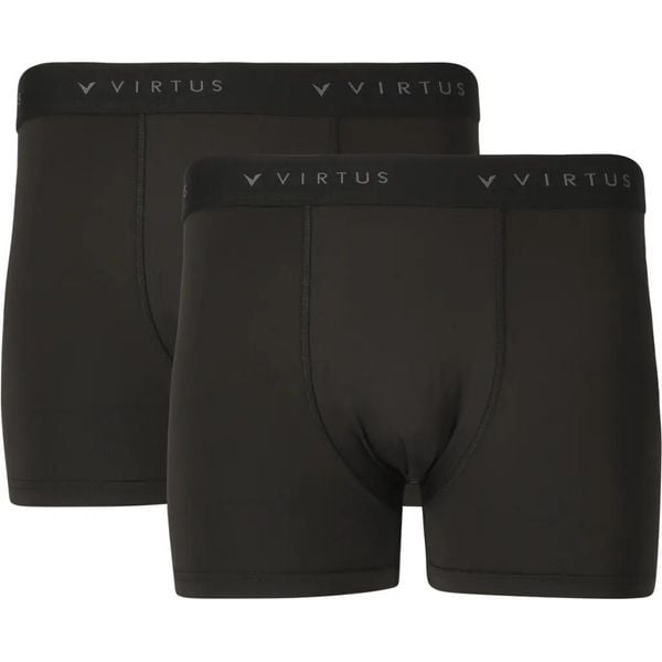 Bokserki Virtus Ontel V2. Czarne bokserki męskie VIRTUS, bez wzorów, z materiału. Za 147.50 zł.