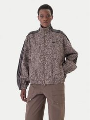 Adidas Kurtka jeansowa Firebird Aop KD2815 Brązowy Oversize. Brązowe kurtki damskie Adidas, l, bez wzorów, z bawełny, bez kaptura. Za 599.99 zł.