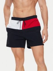 Tommy Hilfiger Szorty kąpielowe UM0UM03259 Granatowy Regular Fit. Niebieskie kąpielówki męskie Tommy Hilfiger, bez wzorów, z syntetyku. Za 189.99 zł.