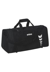 Torba sportowa Erima Six Wings czarna. Czarne torby na ramię męskie Erima, z poliesteru, na ramię, małe. Za 149.99 zł.