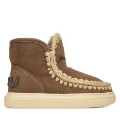 Śniegowce Mou. Szare śniegowce damskie Mou, bez zapięcia. Za 1,139.00 zł.