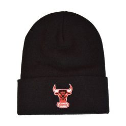 Czapka Chicago Bulls Knit. Czarne czapki męskie Mitchell & Ness, na jesień, bez wzorów. Za 190.50 zł.