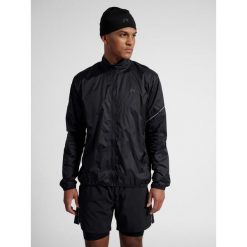 Składana wodoodporna kurtka Newline. Czarne kurtki sportowe męskie Newline, bez wzorów, bez kaptura, do biegania. Za 288.00 zł.