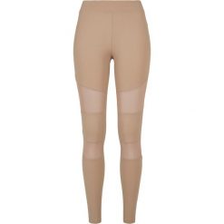 Legginsy damskie Urban Classics tech mesh-grandes tailles. Brązowe legginsy damskie Urban Classics, bez wzorów, z meshu. Za 152.50 zł.
