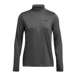 Bluza damska Under Armour Tech 1/2 Zip Solid. Szare bluzy damskie Under Armour, xl, bez wzorów, sportowe, bez ramiączek, bez kaptura. Za 129.99 zł.