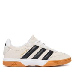 Buty halowe adidas. Szare buty sportowe męskie Adidas, bez wzorów, bez zapięcia. Za 359.99 zł.