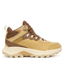 Trekkingi Merrell. Żółte obuwie trekkingowe damskie Merrell, bez zapięcia. Za 599.99 zł.