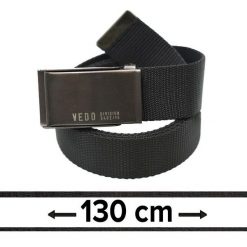 Pasek Materiałowy, Czarny 130 cm, Militarny Solidny, Klamra Zamykana Manualnie -Pako Jeans. Czarne paski męskie Pako Jeans, z jeansu, klasyczne. Za 45.00 zł.