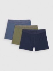 4F Bielizna bokserki (3-pack) męskie - multikolor S. Bokserki męskie 4F, bez wzorów, z bawełny. Za 99.99 zł.