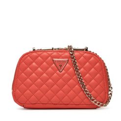 Torebka Guess. Pomarańczowe torebki do ręki damskie Guess, z aplikacjami, bez dodatków. Za 299.99 zł.