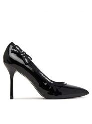 KARL LAGERFELD Szpilki KL30908R Czarny. Czarne szpilki damskie KARL LAGERFELD, bez wzorów, ze skóry, bez obcasa, na szpilce, bez zapięcia. Za 749.99 zł.