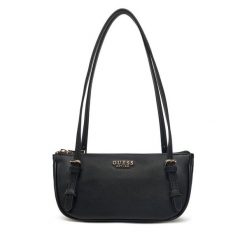 Torebka Guess. Czarne shopperki damskie Guess, z aplikacjami, bez dodatków. Za 329.99 zł.