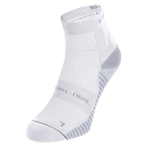 Skarpety biegowe Odlo Performance Run Quarter Socks. Białe skarpetki damskie ODLO, bez wzorów, z dzianiny. Za 65.87 zł.